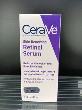 CeraVe Skin Renewing Retinol Serum 1 Fl Oz With Hyaluronic Acid
